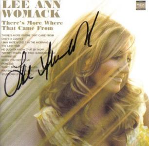 Lee Ann Womack Autographed CD Insert
