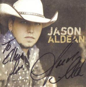 Jason Aldean Autographed CD Insert
