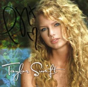 Taylor Swift Autographed CD Insert